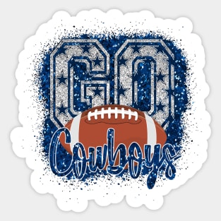 Dallas Football Go Cowboys Sticker